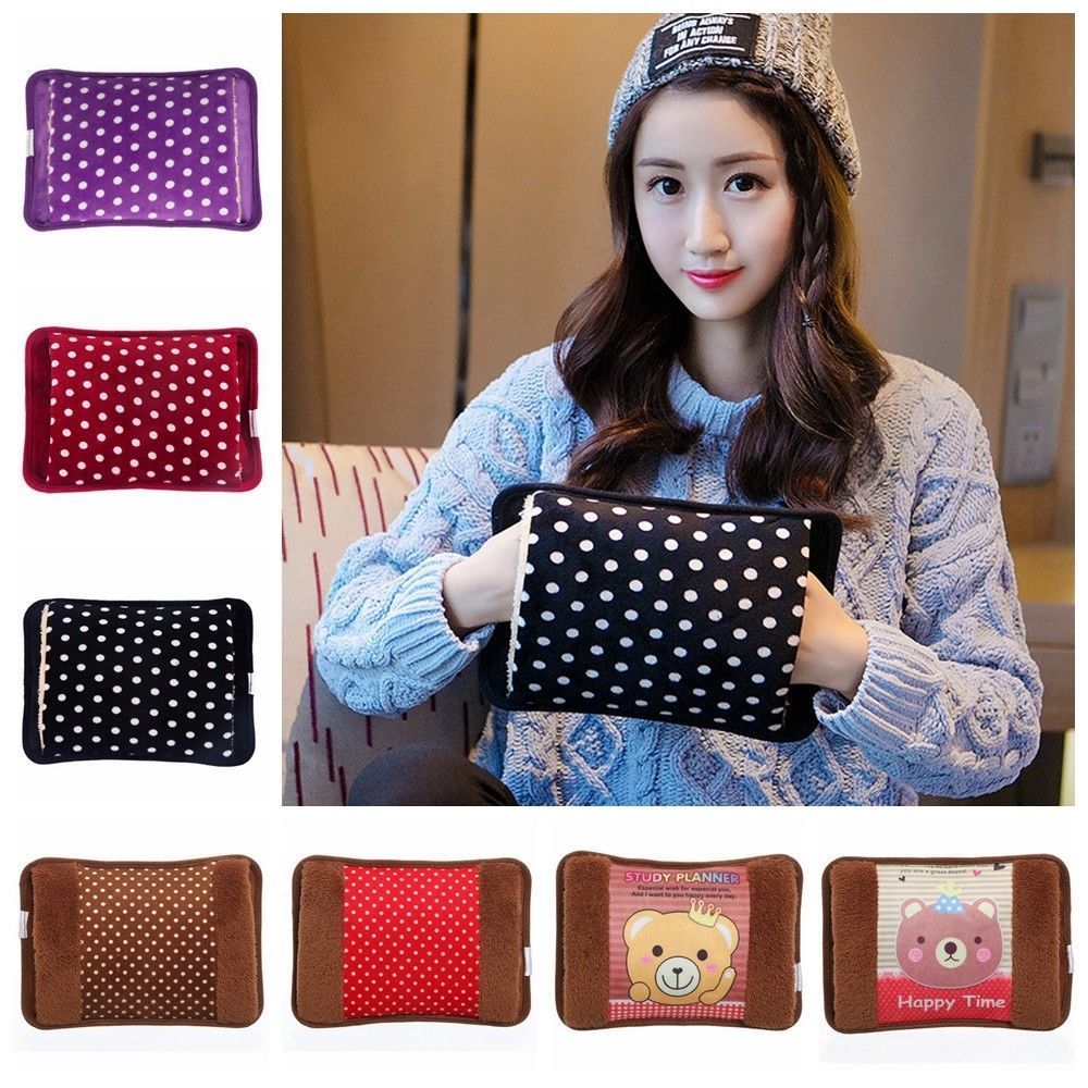 Electric Heating Pad Heat Pouch Hot Water Bottle Bag – Random Color