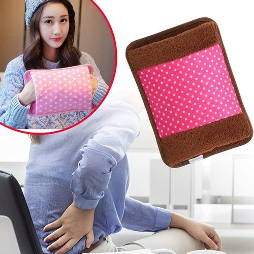 Electric Heating Pad Heat Pouch Hot Water Bottle Bag – Random Color