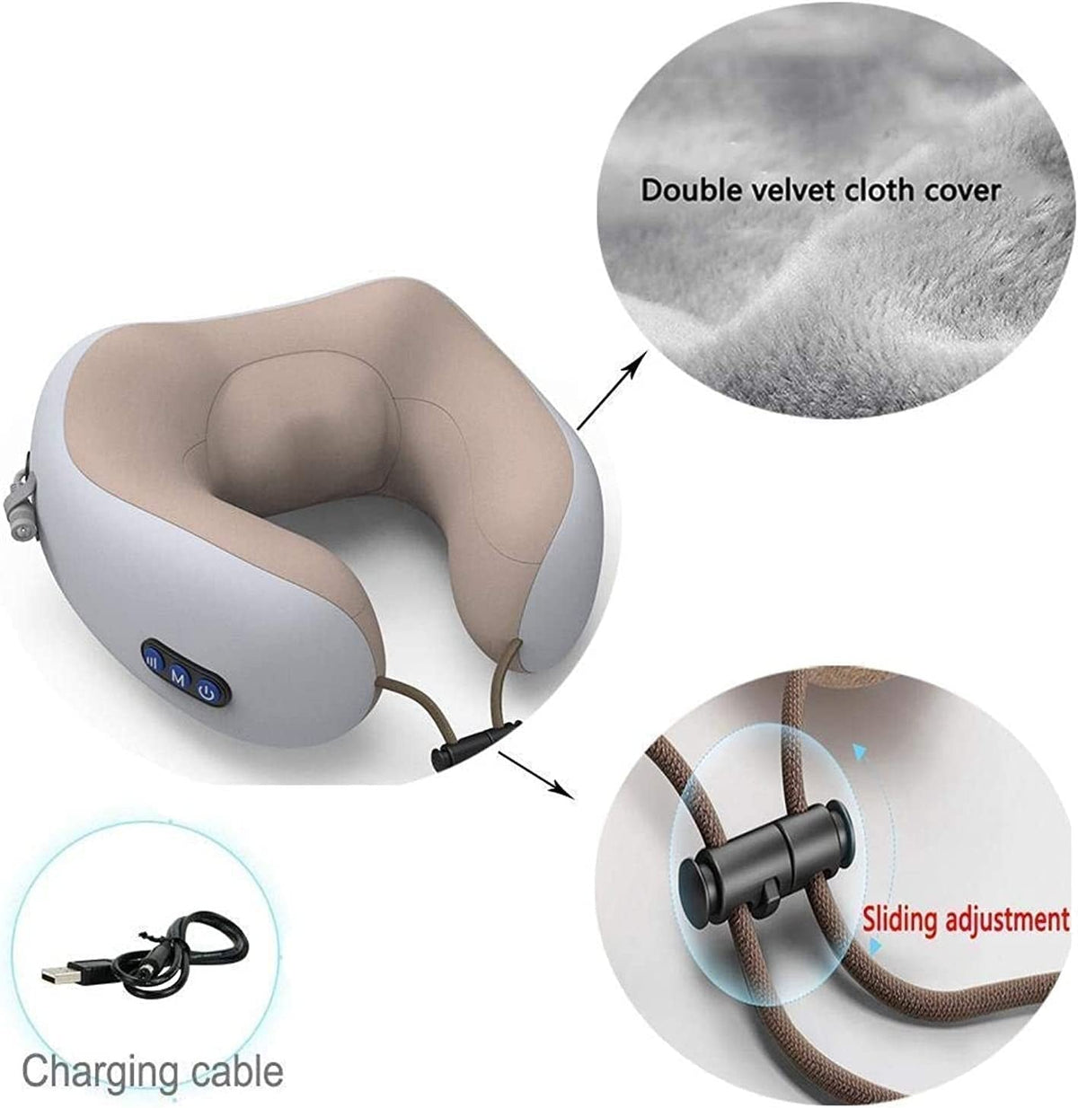 Rechargeable U-Shaped Neck Massager