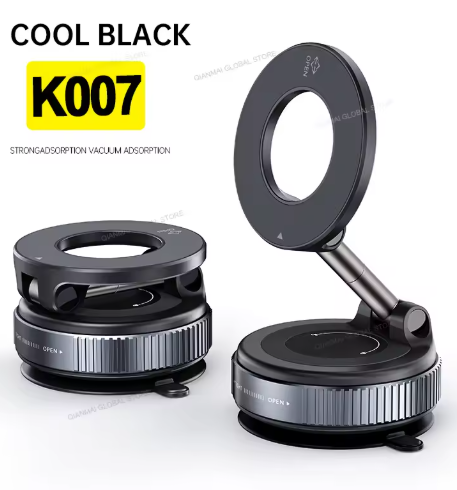 360° Magnetic Car Phone Holder With Strong Suction Base