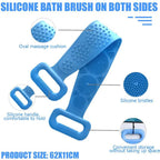 Silicone Back Scrubber Strap (Random Color)
