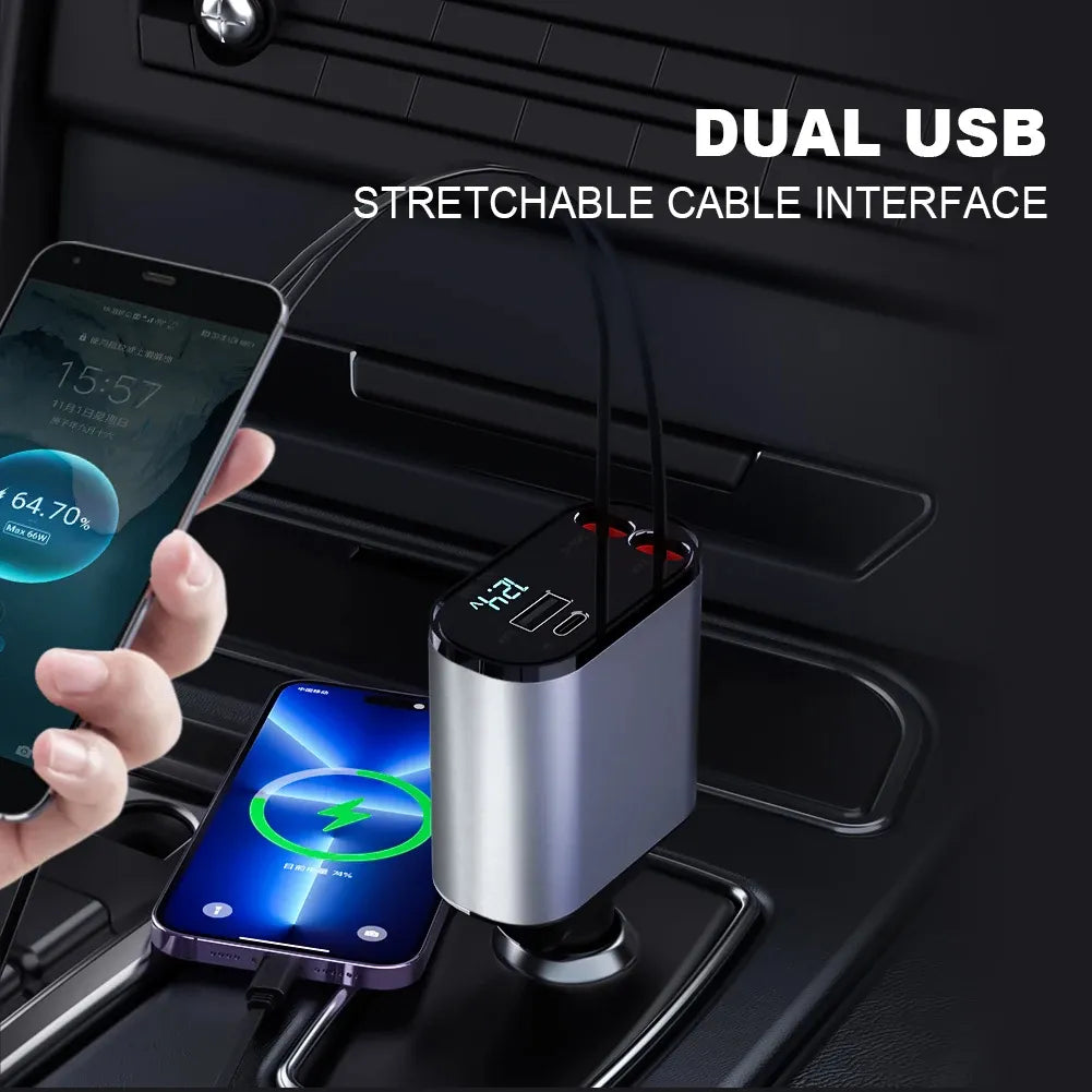 4-in-1 Fast Car Charger (USB-C)