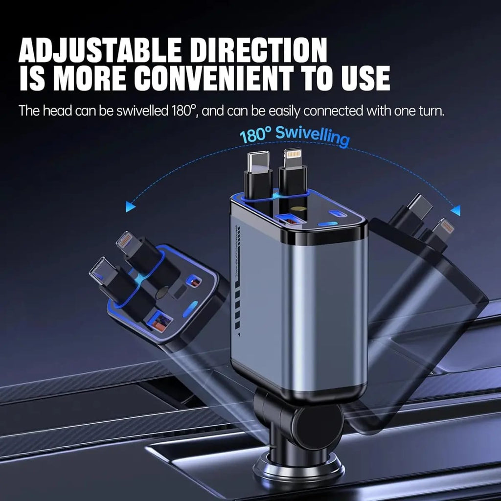 4-in-1 Fast Car Charger (USB-C)