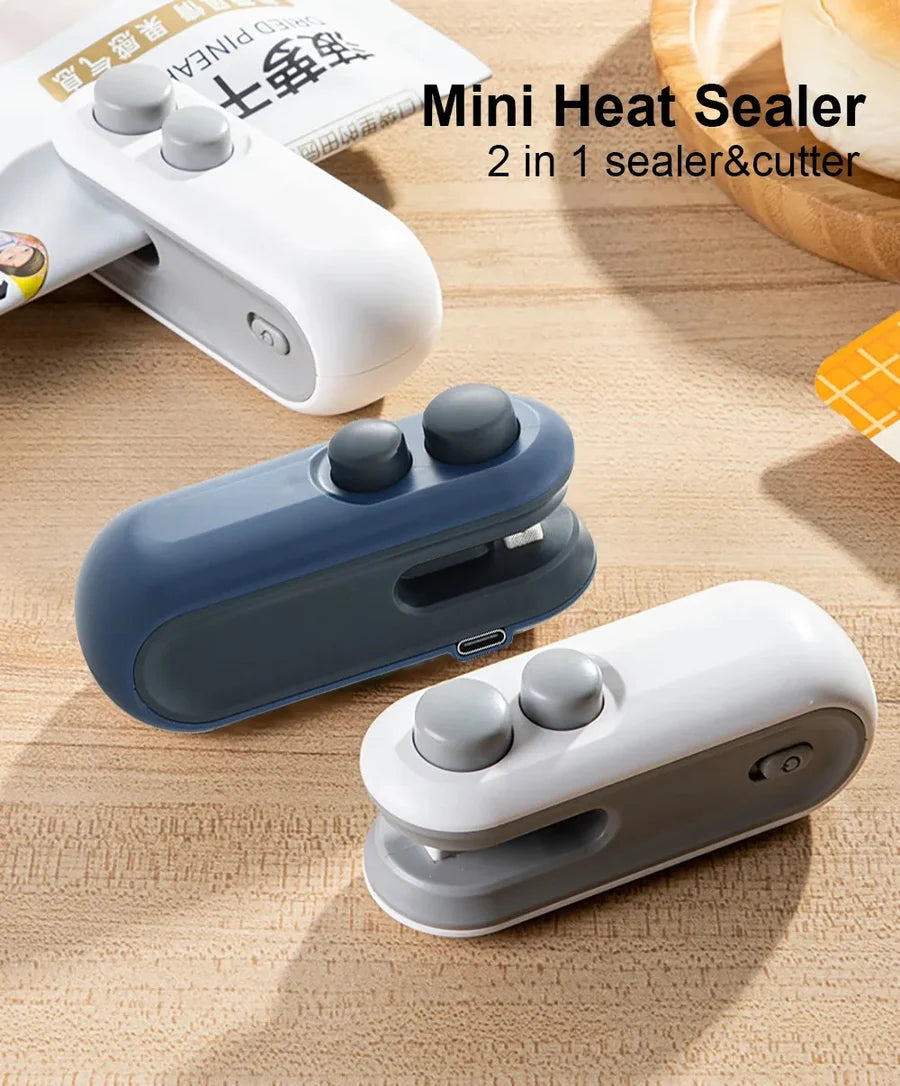 Rechargeable 2-in-1 Bag Sealer & Cutter (Portable)