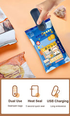 Rechargeable 2-in-1 Bag Sealer & Cutter (Portable)