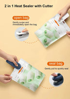 Rechargeable 2-in-1 Bag Sealer & Cutter (Portable)
