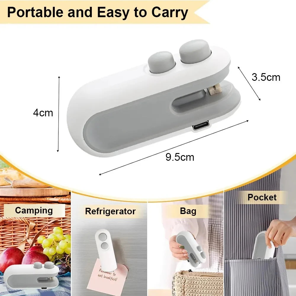 Rechargeable 2-in-1 Bag Sealer & Cutter (Portable)
